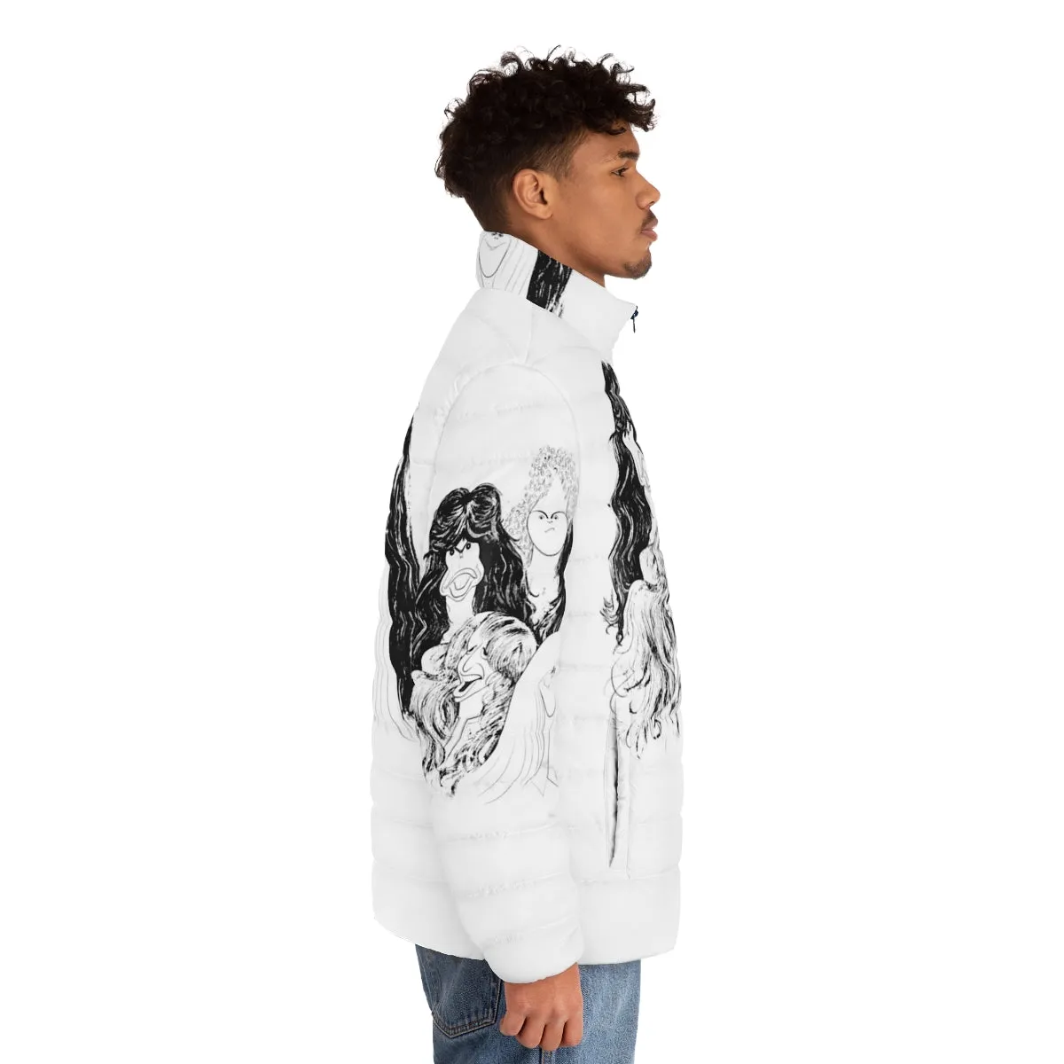 Aerosmith "Draw The Line" Puffer Jacket - Music Merchandise Apparel