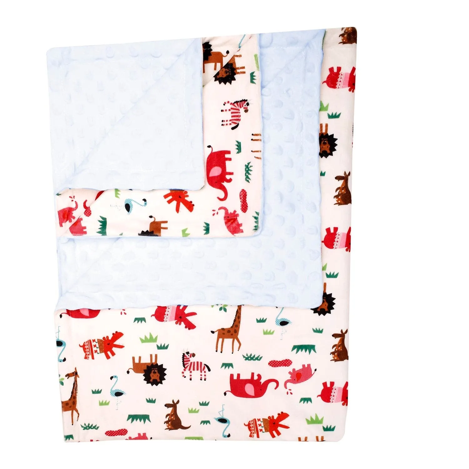 Animals And Grass White Blanket