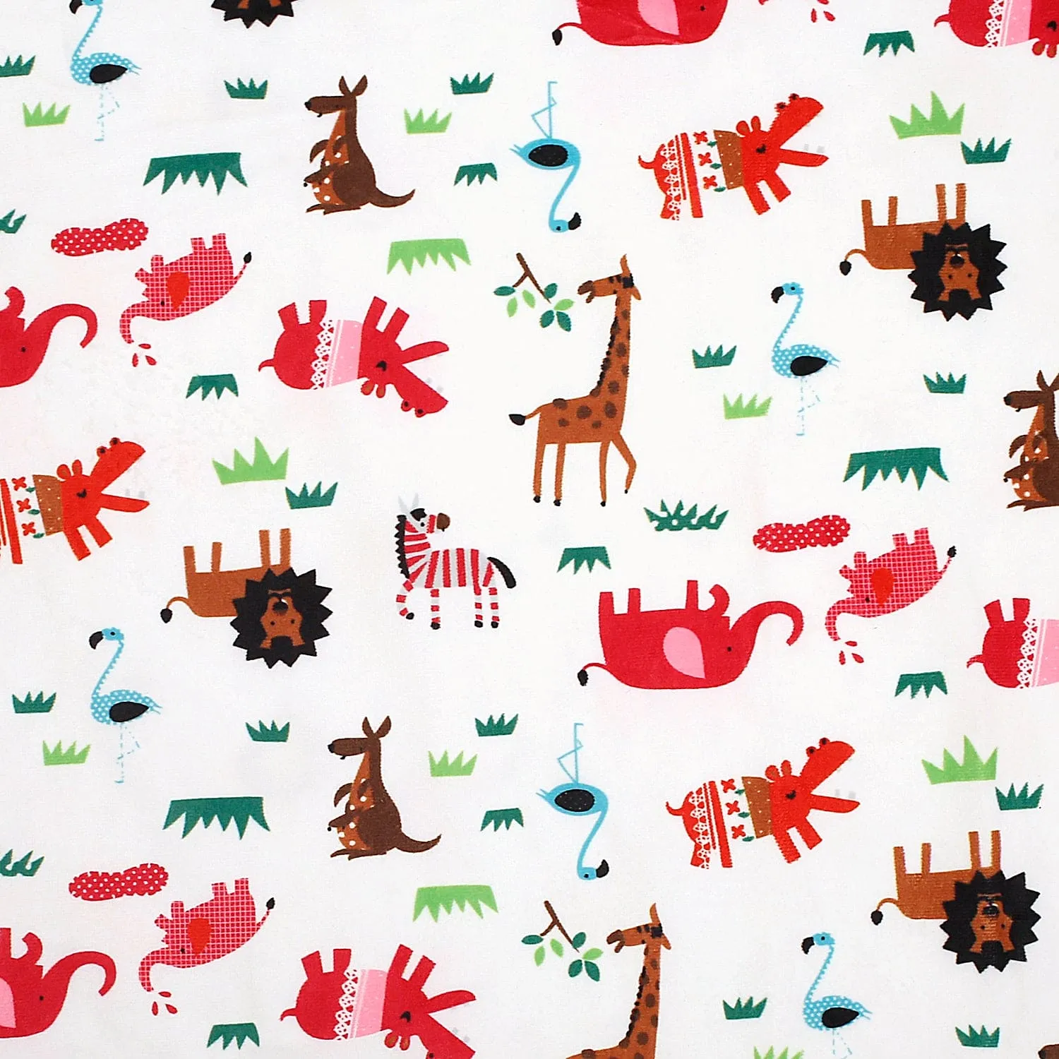 Animals And Grass White Blanket