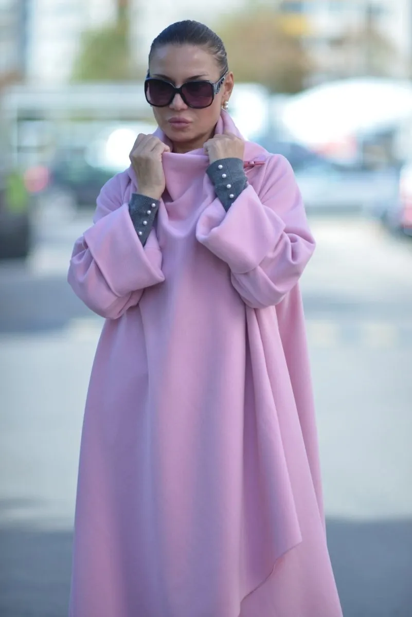 Baby Pink Winter Loose Coat RENATA