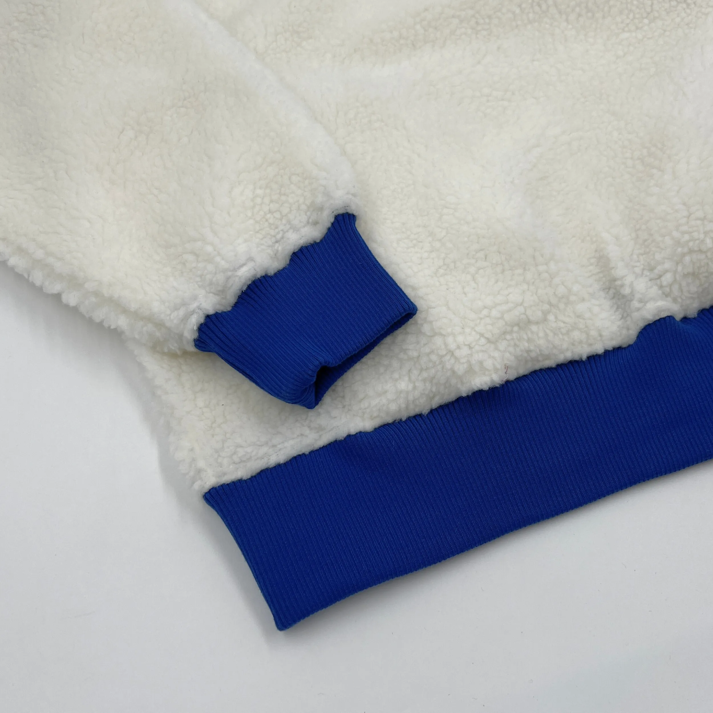 Buffalo Bills x Tommy Hilfiger White Sherpa Quarter Zip
