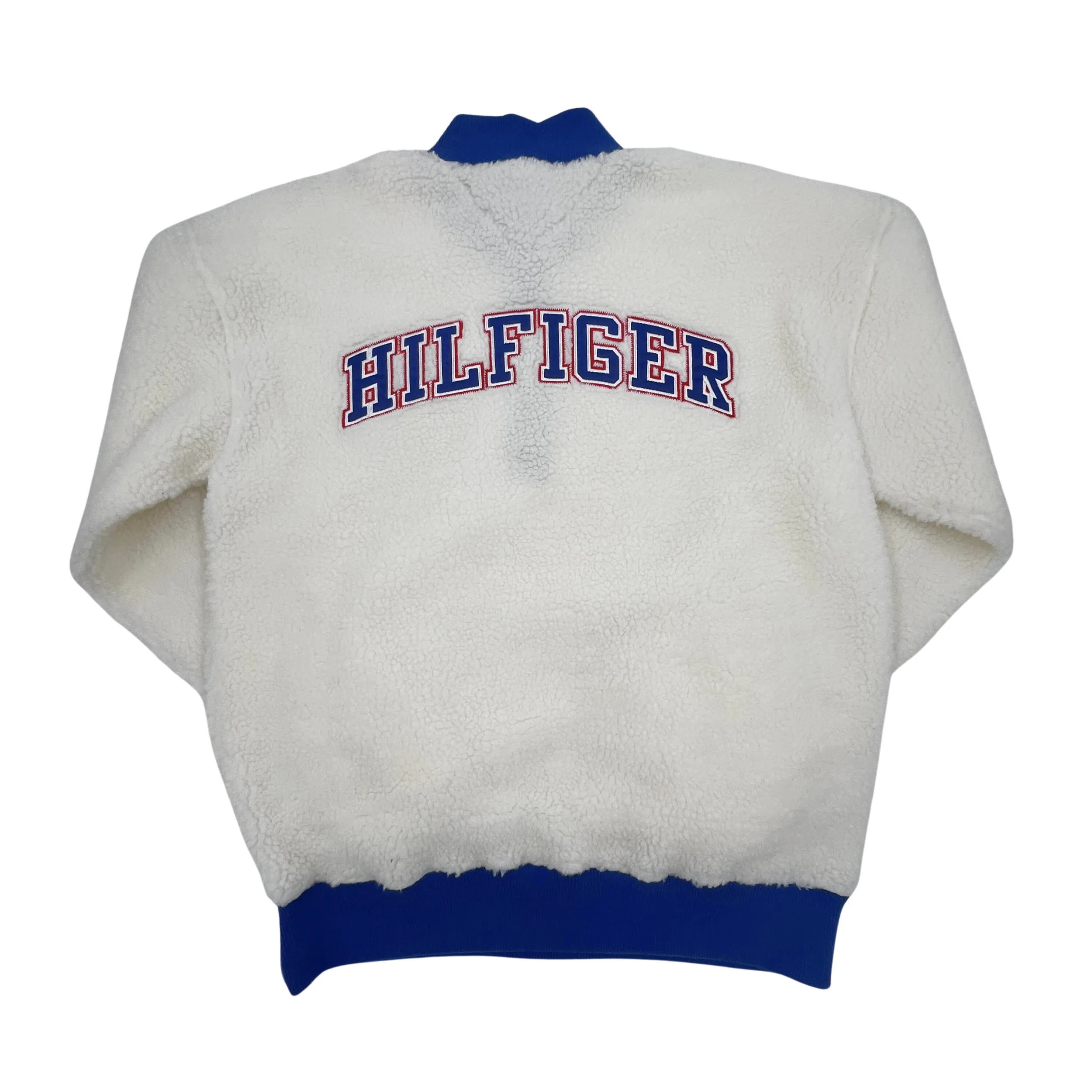 Buffalo Bills x Tommy Hilfiger White Sherpa Quarter Zip