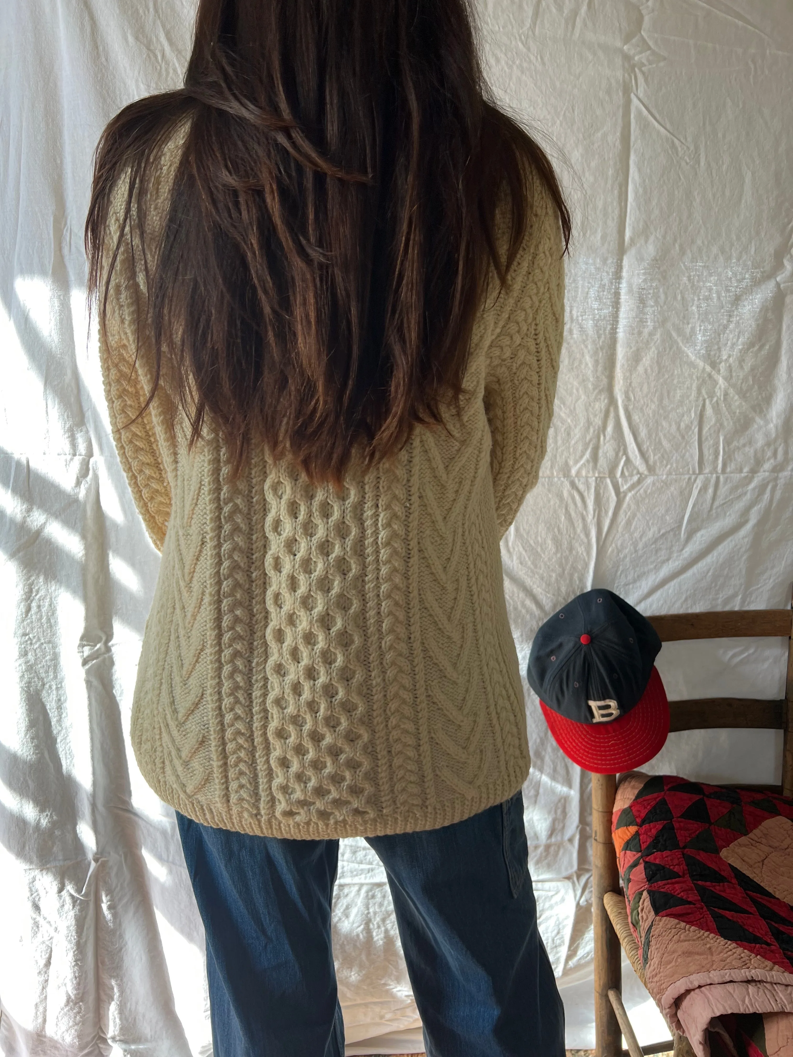 Cream Wool Chunky Knit