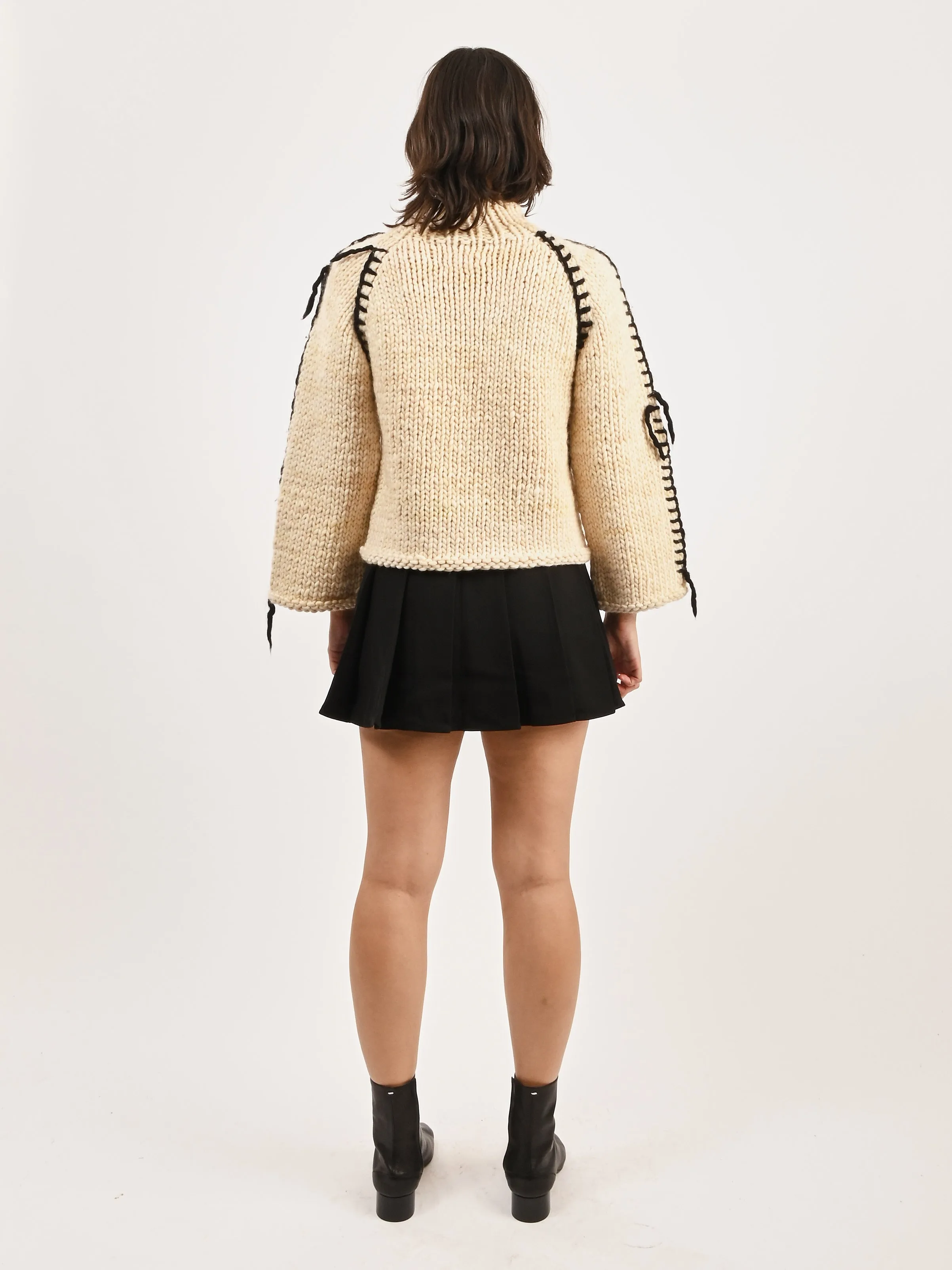 Cream/Black Reese Sweater