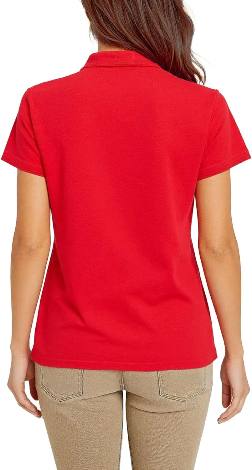 Decrum Polo Shirts for Women Trendy Lightweight Casual Womens Golf Shirt Short Sleeve Tops