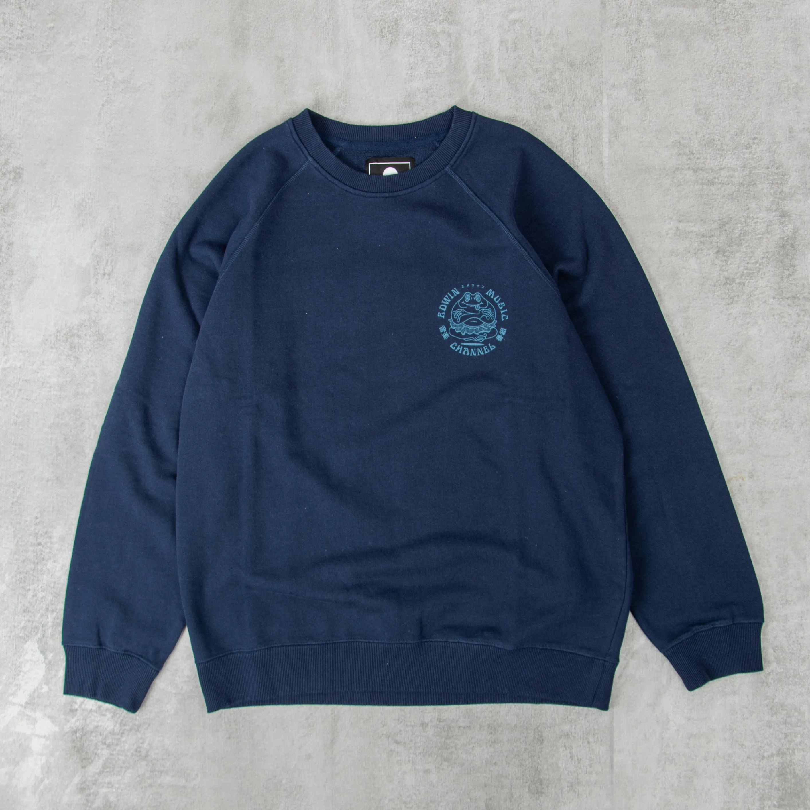 Edwin Music Channel Sweat - Maritime Blue