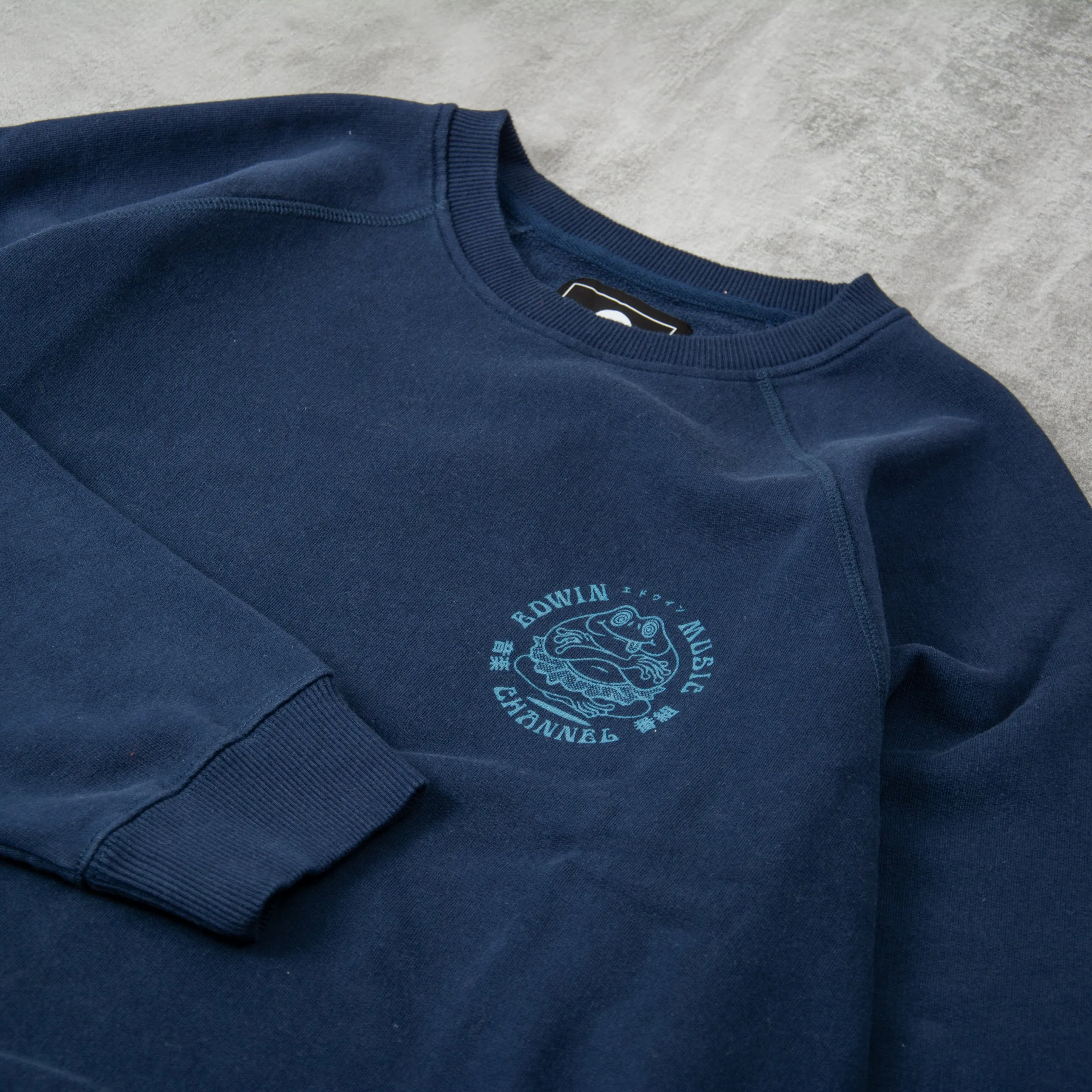 Edwin Music Channel Sweat - Maritime Blue