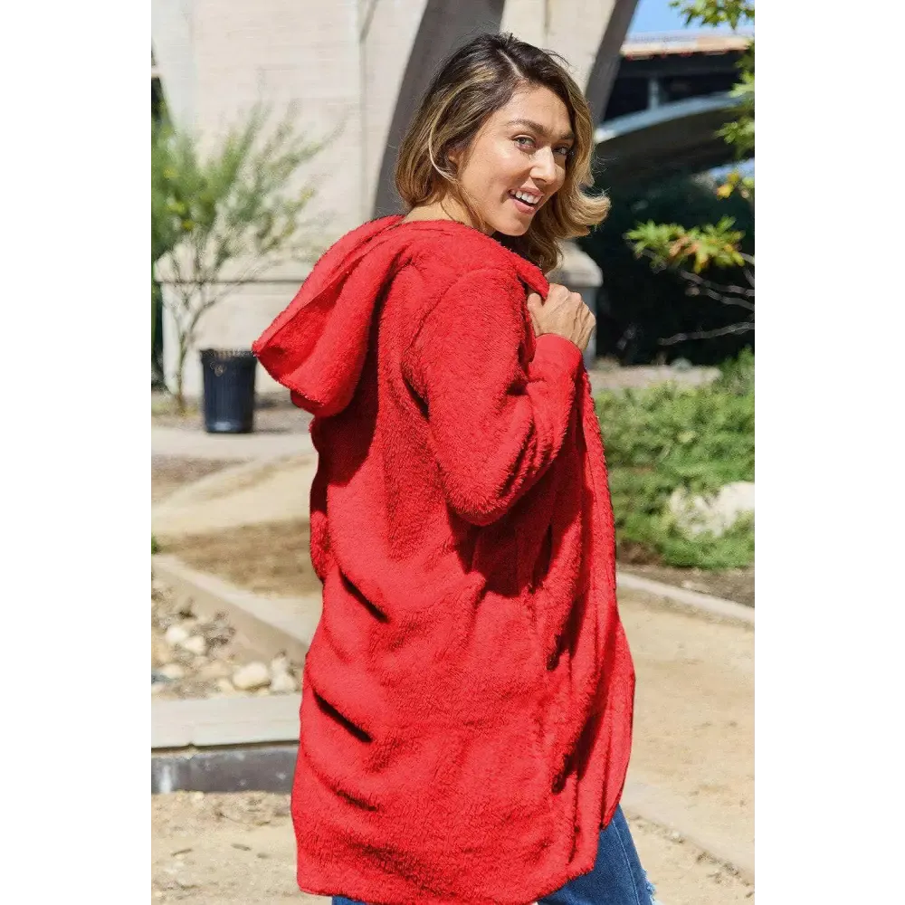 Elevate Your Wardrobe with the Luxurious Hooded Teddy Bear Jacket