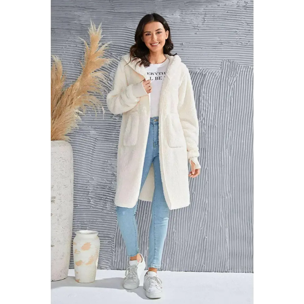 Elevate Your Wardrobe with the Luxurious Hooded Teddy Bear Jacket