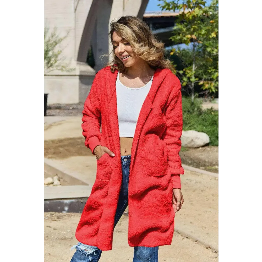 Elevate Your Wardrobe with the Luxurious Hooded Teddy Bear Jacket