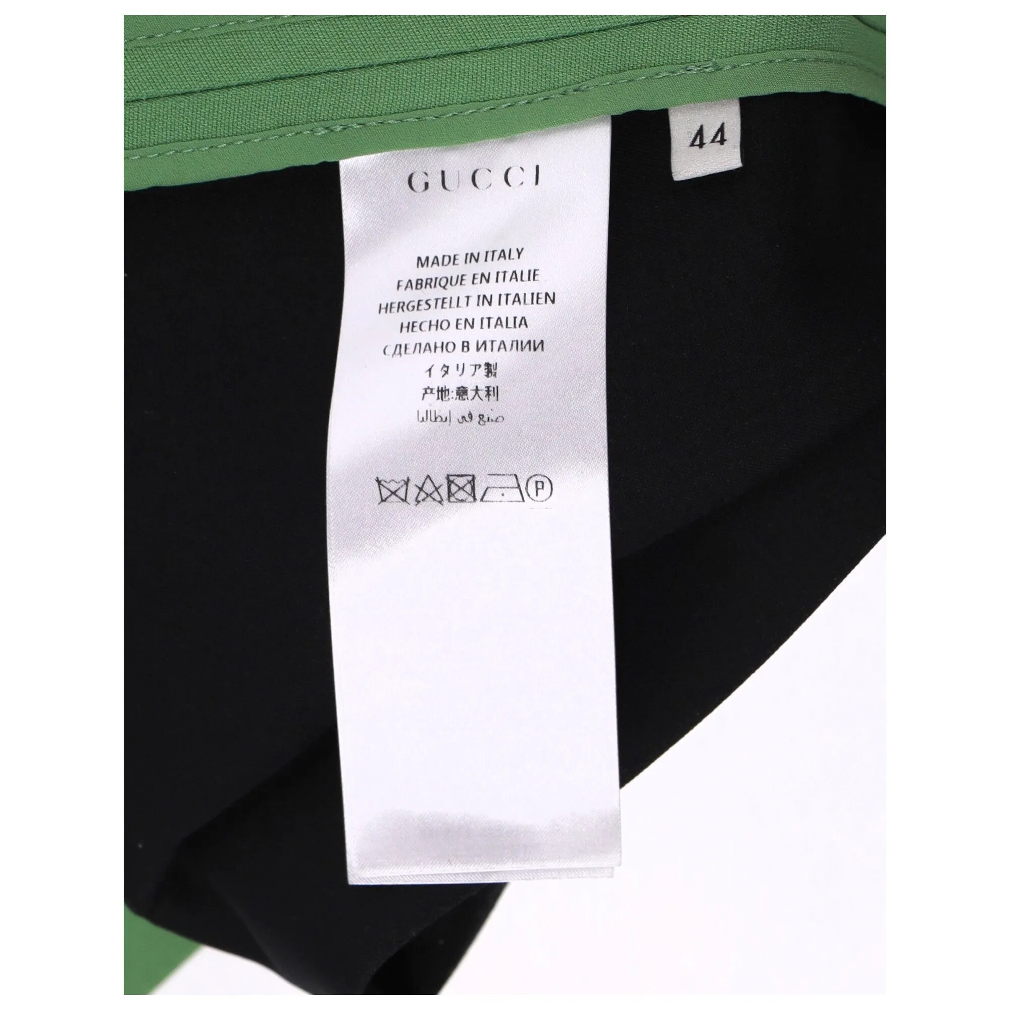 Gucci Pleated Skirt In Green Wool