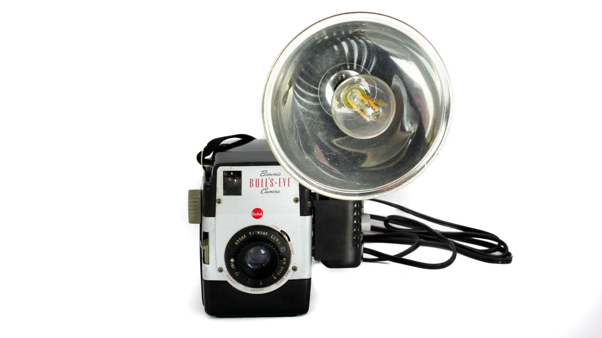 LED Reading - Task Lamp, Kodak Brownie Bull's Eye Vintage Camera, 50' table lamp, mid-century light, gift for grandma and grandpa