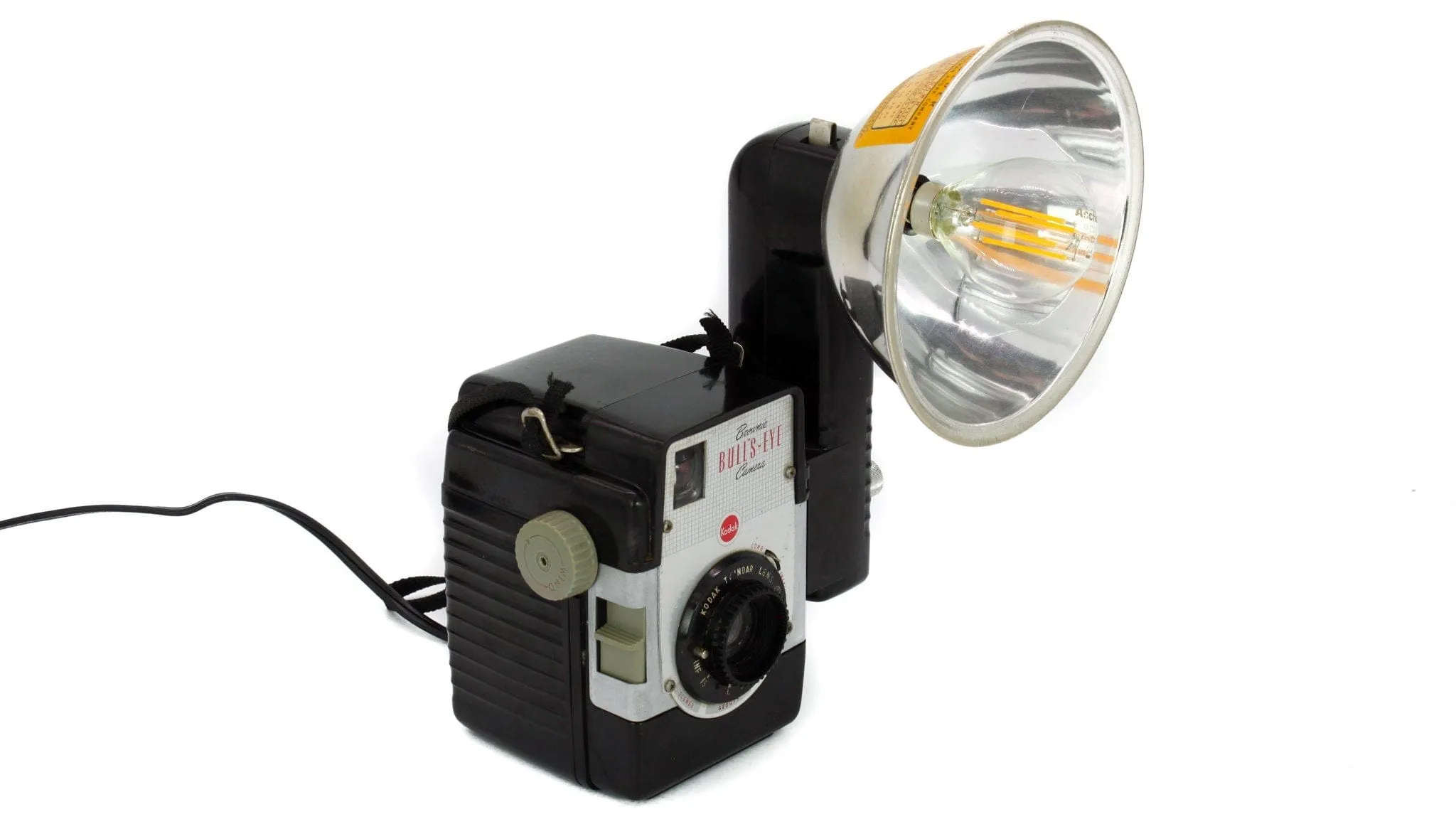 LED Reading - Task Lamp, Kodak Brownie Bull's Eye Vintage Camera, 50' table lamp, mid-century light, gift for grandma and grandpa