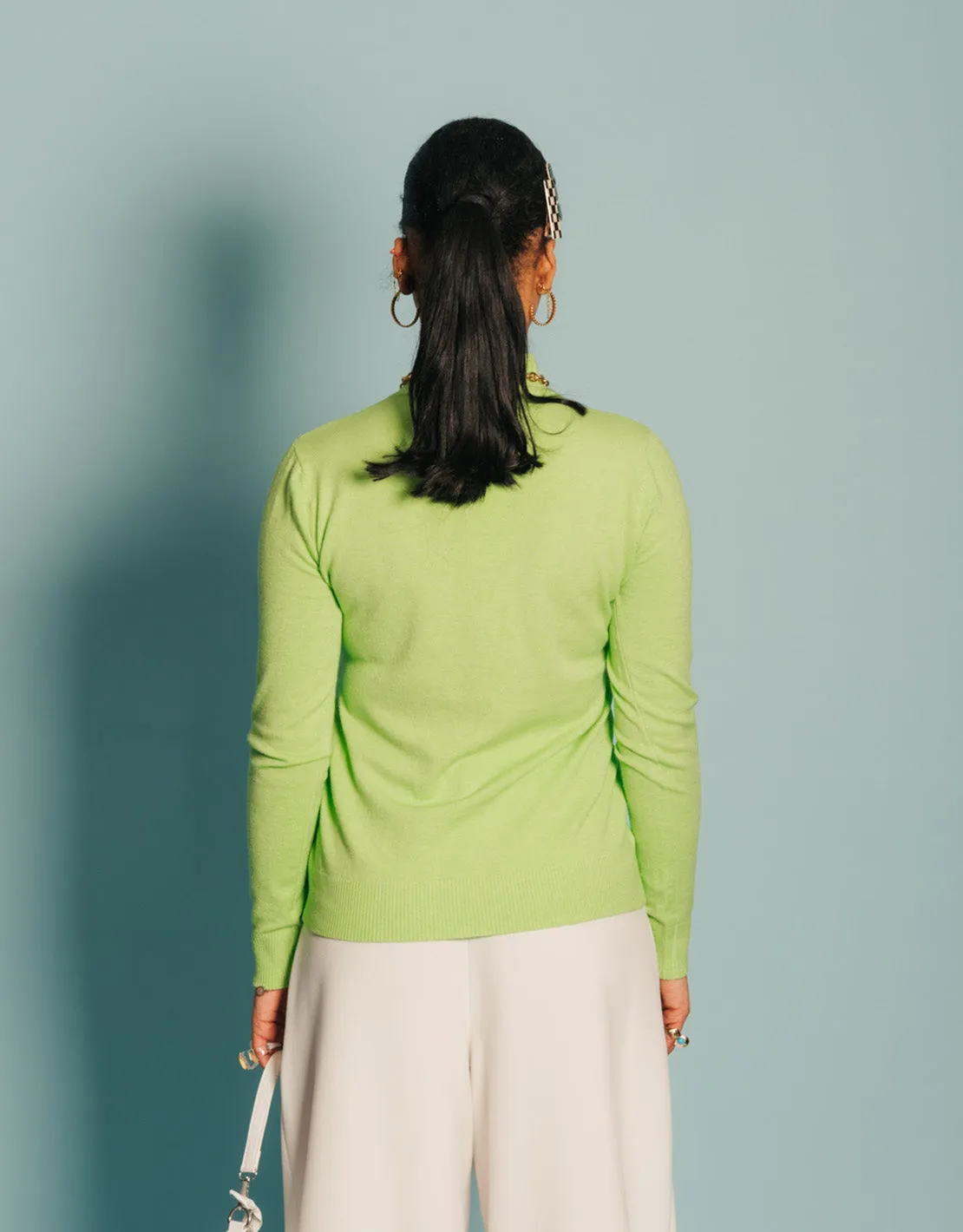 Mock neck knit