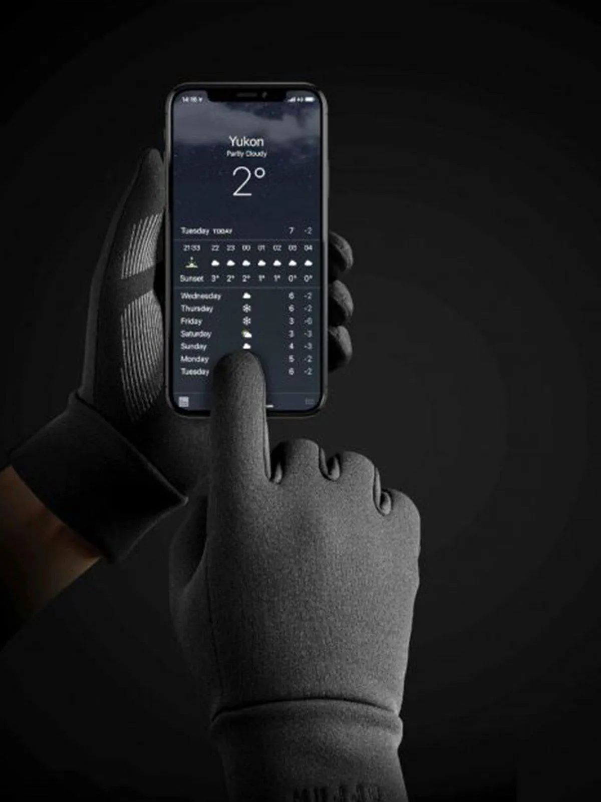 Mujjo Touchscreen Gloves Black Medium