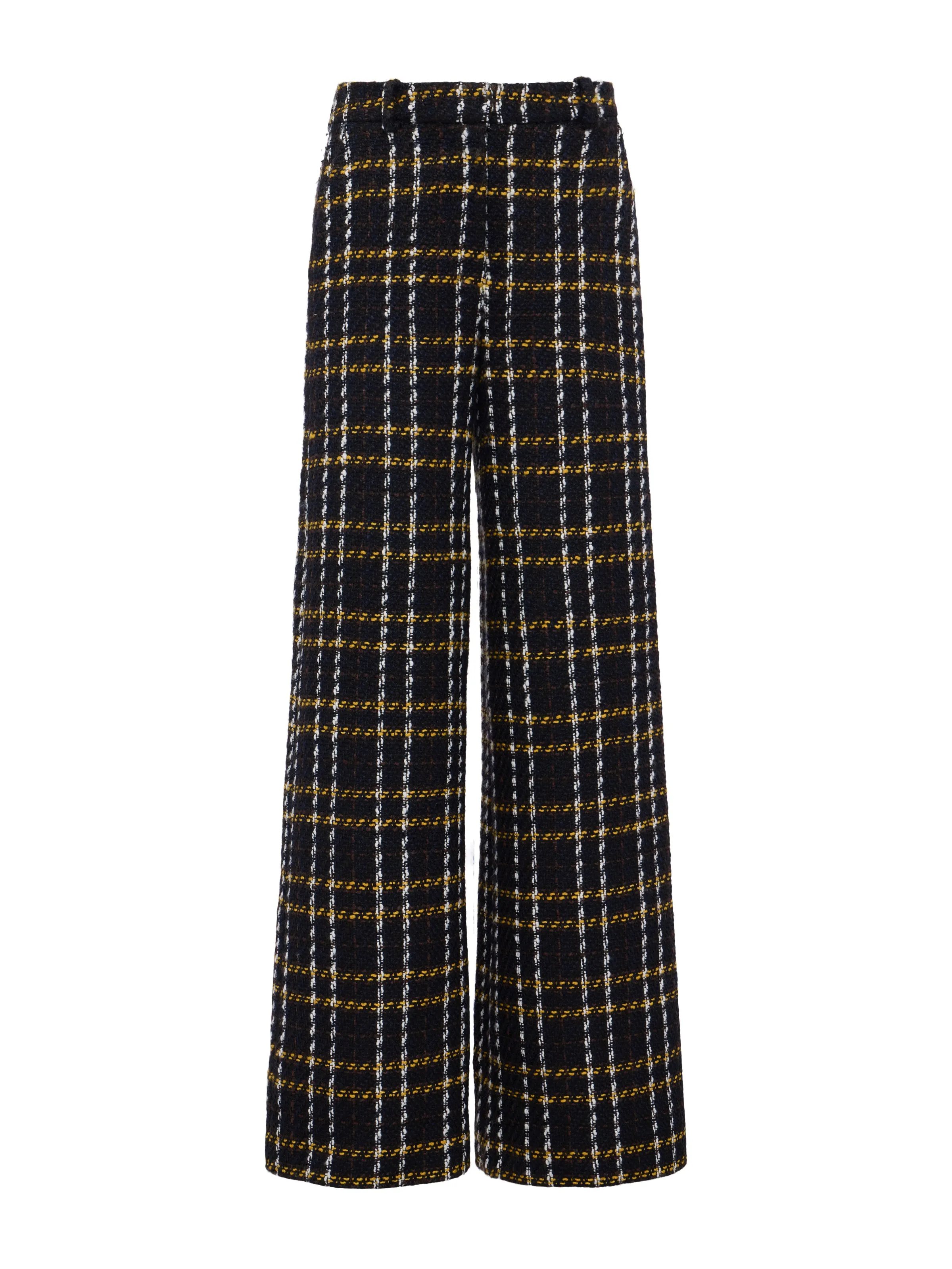 Pilar Tweed Wide-Leg Pant