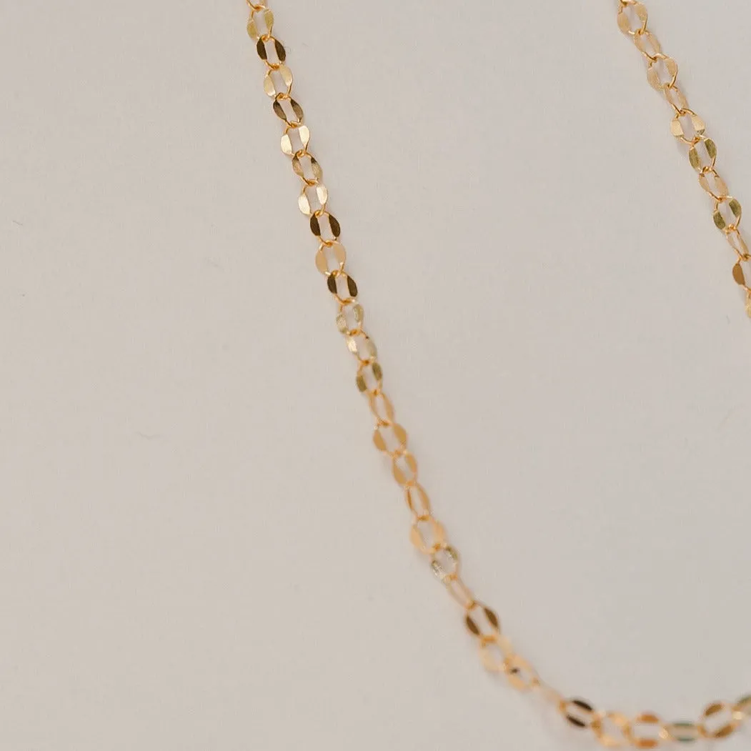Sequin Layering Necklace - Choose Your Metal